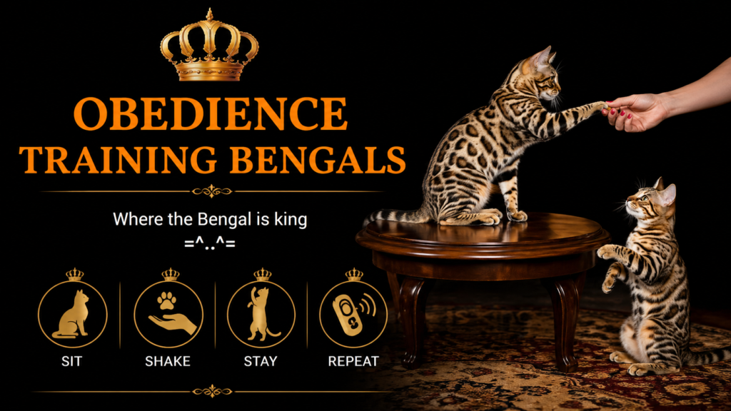 Obedience training for royal Bengals